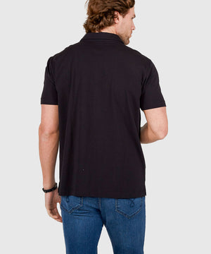 Westport No-Tuck Short Sleeve Cotton Performance Stretch Zip Polo