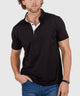 Westport No-Tuck Short Sleeve Cotton Performance Contrast Trim Placket Polo Knit Shirt