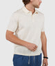 Westport Black Short Sleeve Seersucker Garment Dyed Polo Knit Shirt