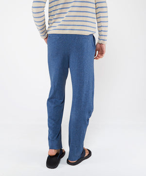 Westport Black Linen-Cotton Knit Pants