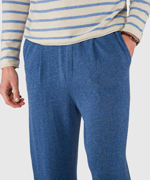 Westport Black Linen-Cotton Knit Pants