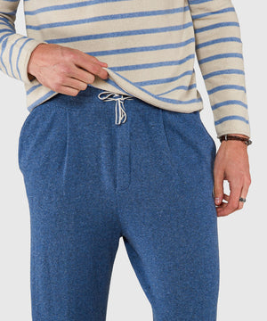 Westport Black Linen-Cotton Knit Pants