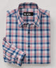 Westport Black Long Sleeve Semi Spread Button Under Collar Big Plaid Sport Shirt
