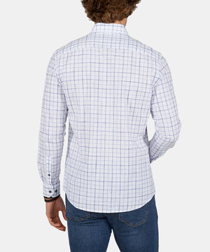 Westport Black Long Sleeve Button Down Collar Plaid Sport Shirt