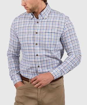 Westport Black Long Sleeve Button Down Collar Plaid Sport Shirt
