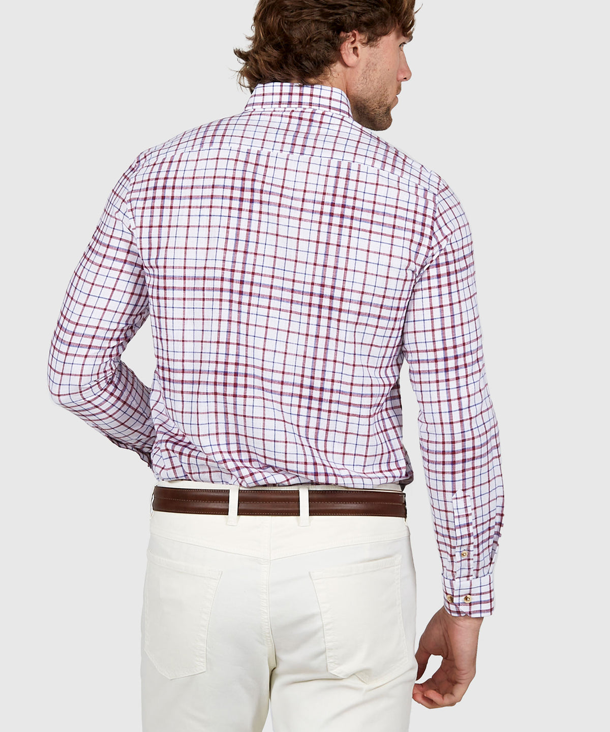 Westport Black Long Sleeve Button Down Collar Plaid Sport Shirt, Men's Big & Tall