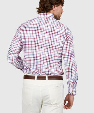 Westport Black Long Sleeve Button Down Collar Plaid Sport Shirt