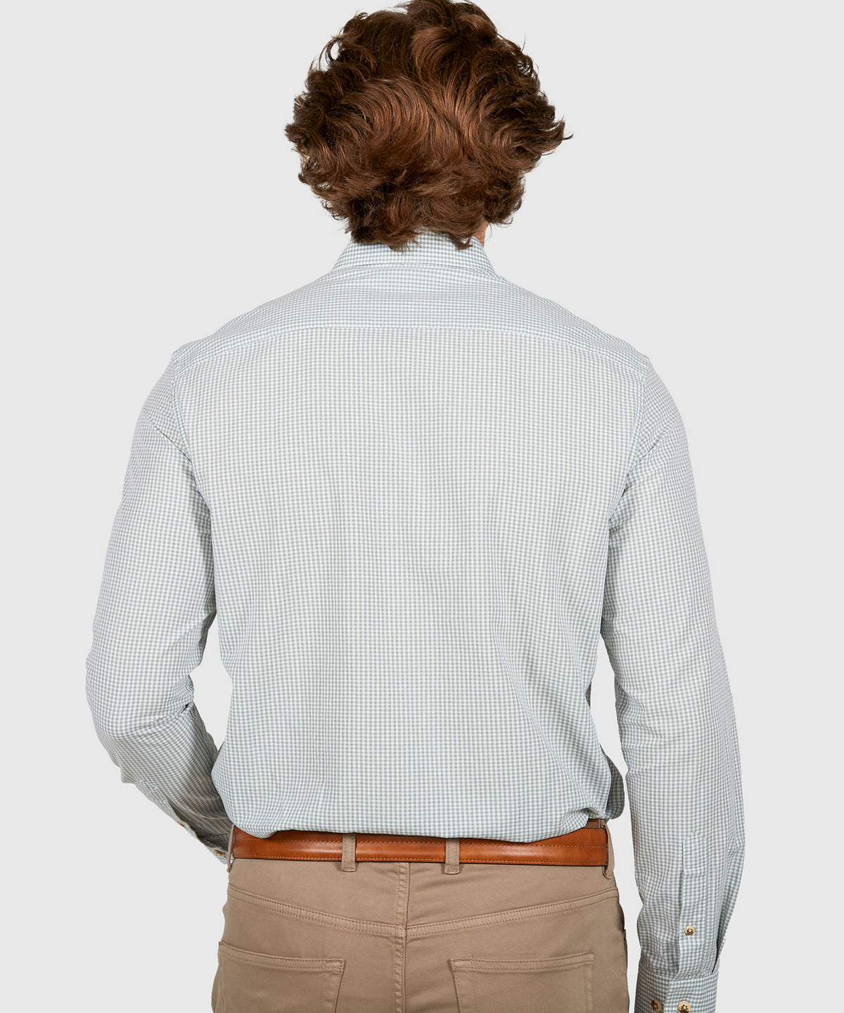 Westport Lifestyle Long Sleeve Button Down Collar Gingham Sport Shirt, Men's Big & Tall