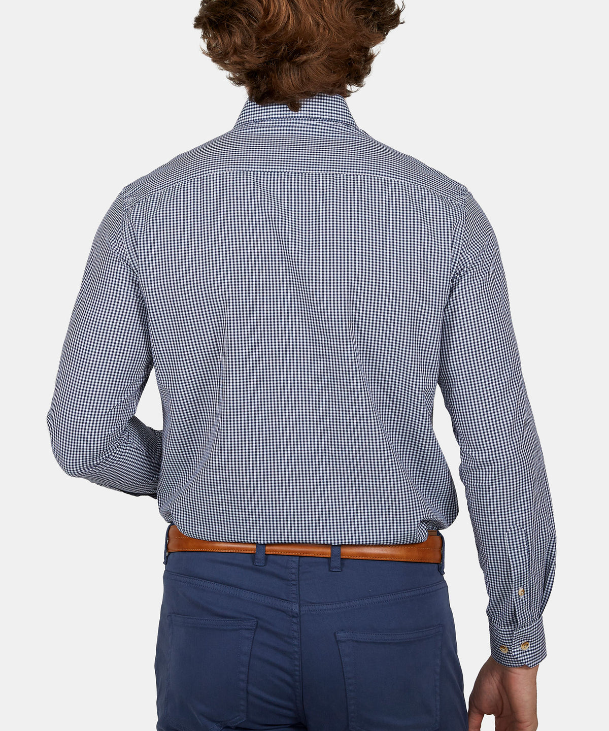 Westport Lifestyle Long Sleeve Button Down Collar Gingham Sport Shirt, Men's Big & Tall