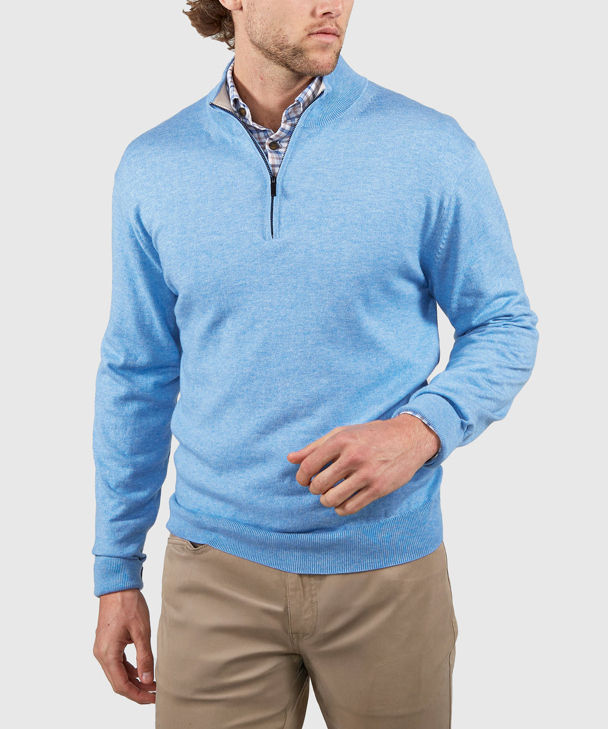Westport Black Nantucket Quarter-Zip Pullover, Men's Big & Tall