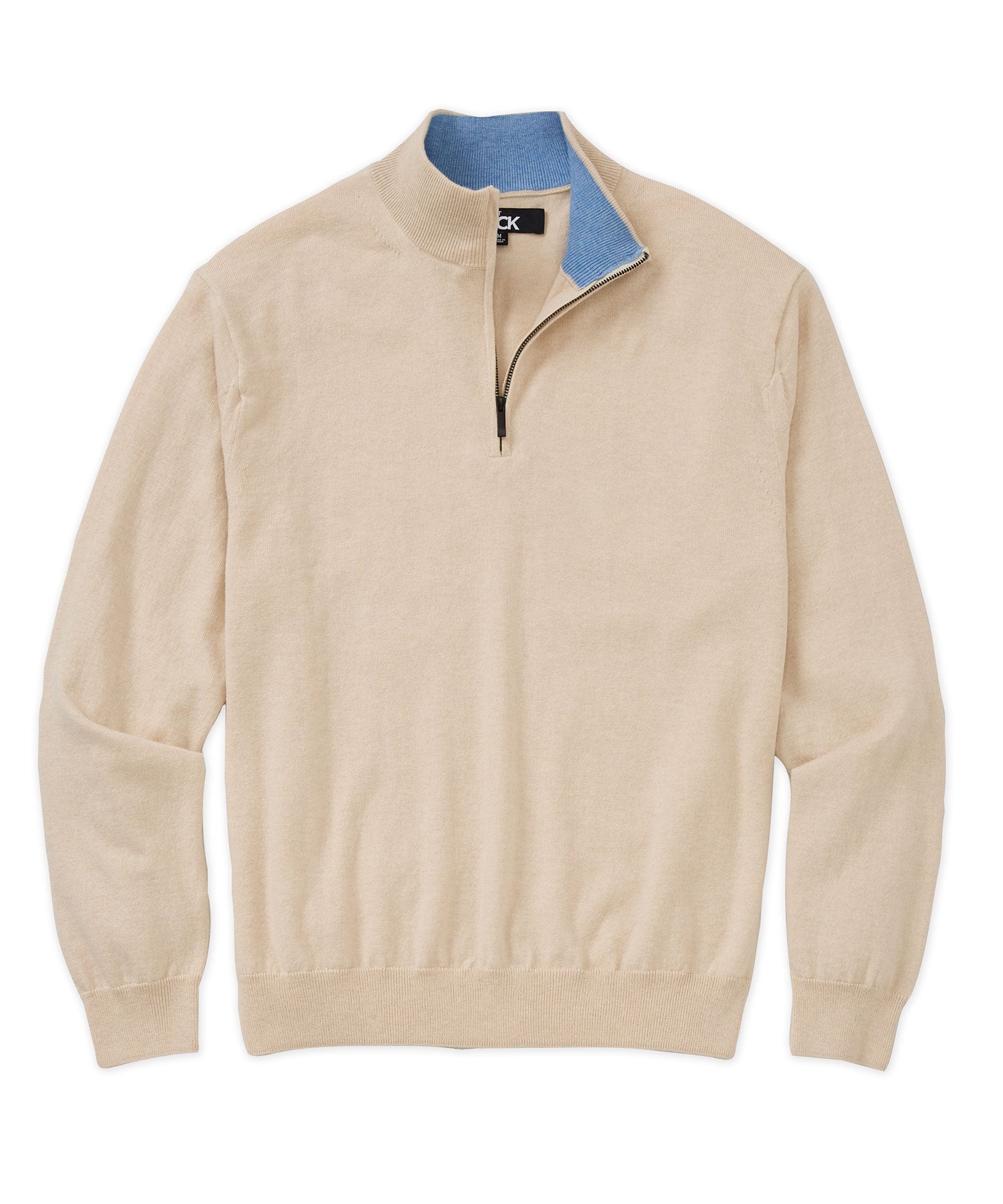 Westport Black Nantucket Quarter-Zip Pullover, Men's Big & Tall