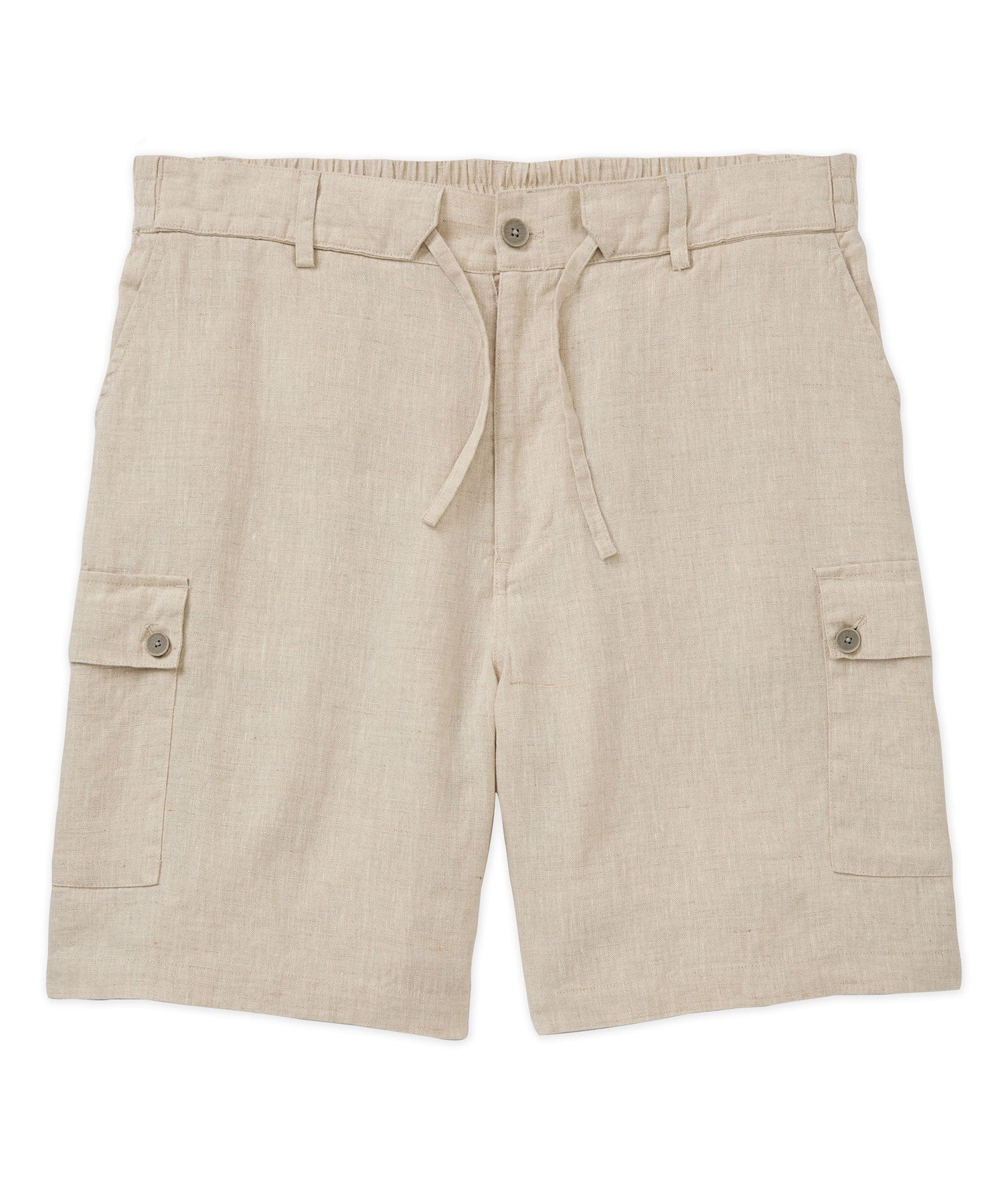 Westport Black Southport Linen Drawstring Cargo Shorts