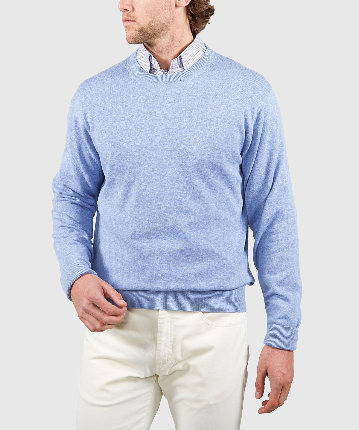 Westport Black Summer Saltwater Crew Neck Sweater Pullover, Men's Big & Tall