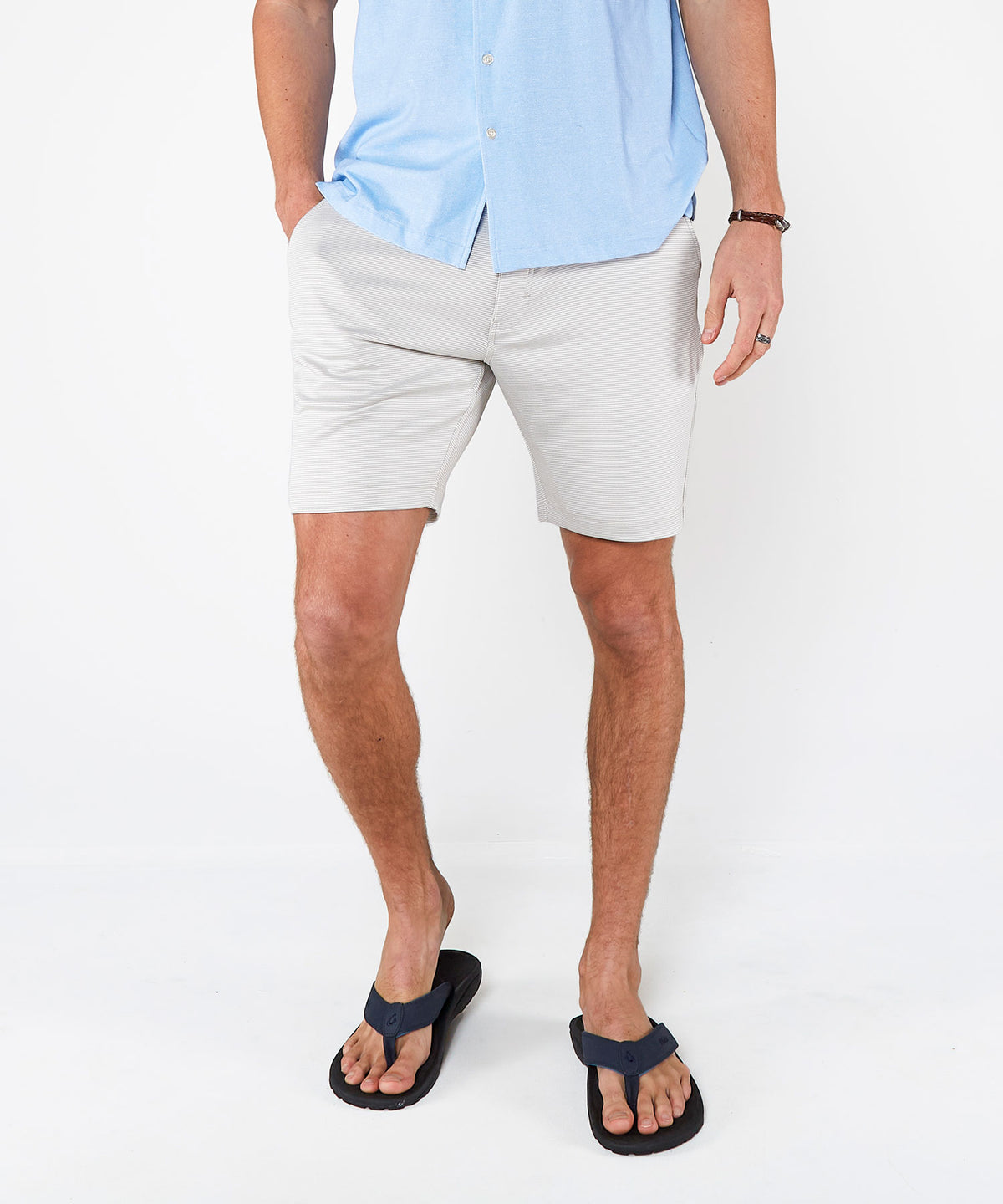 Westport Black Newport Knit Flat Front Performance Shorts, Men's Big & Tall