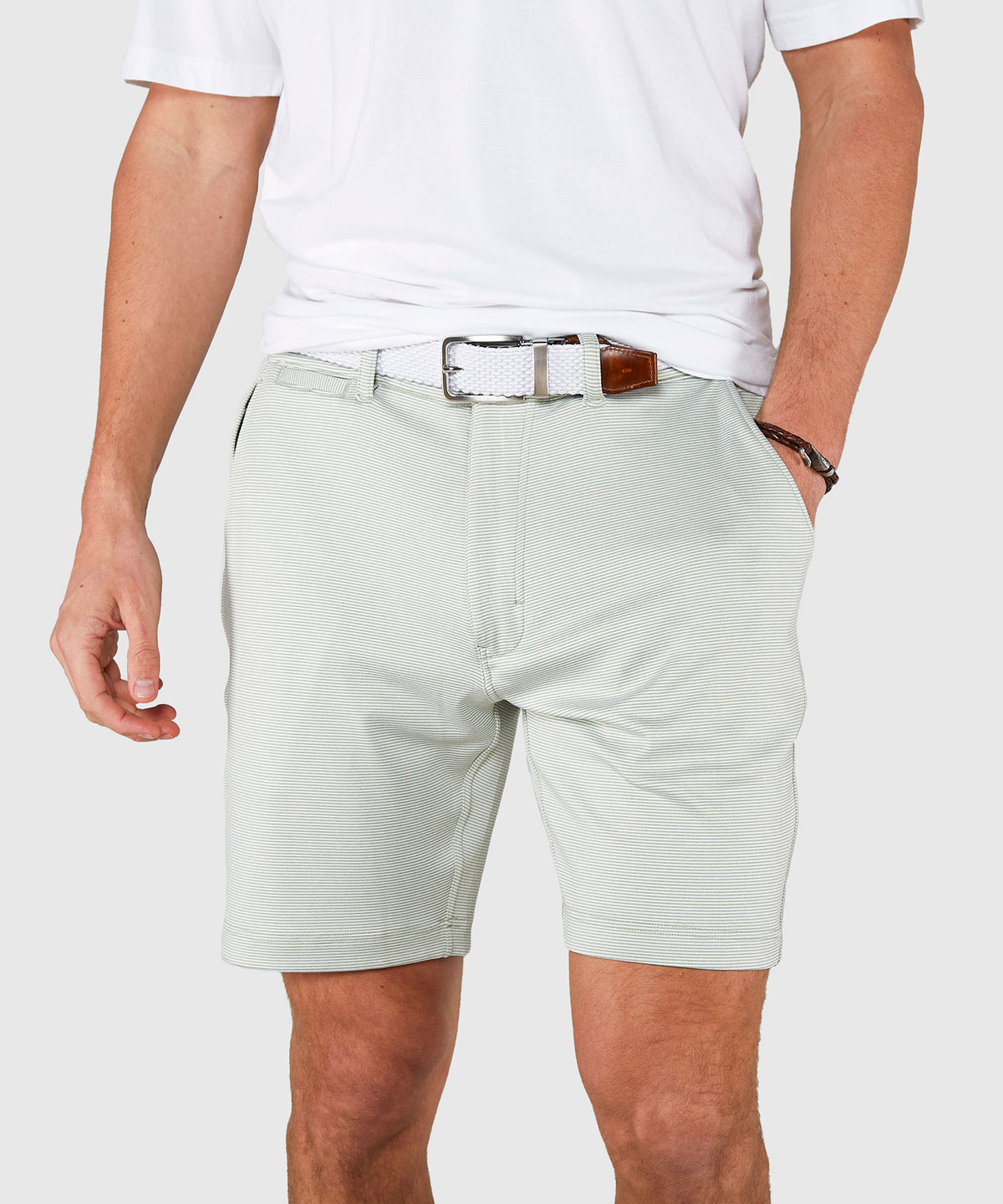 Westport Black Newport Knit Flat Front Performance Shorts, Men's Big & Tall