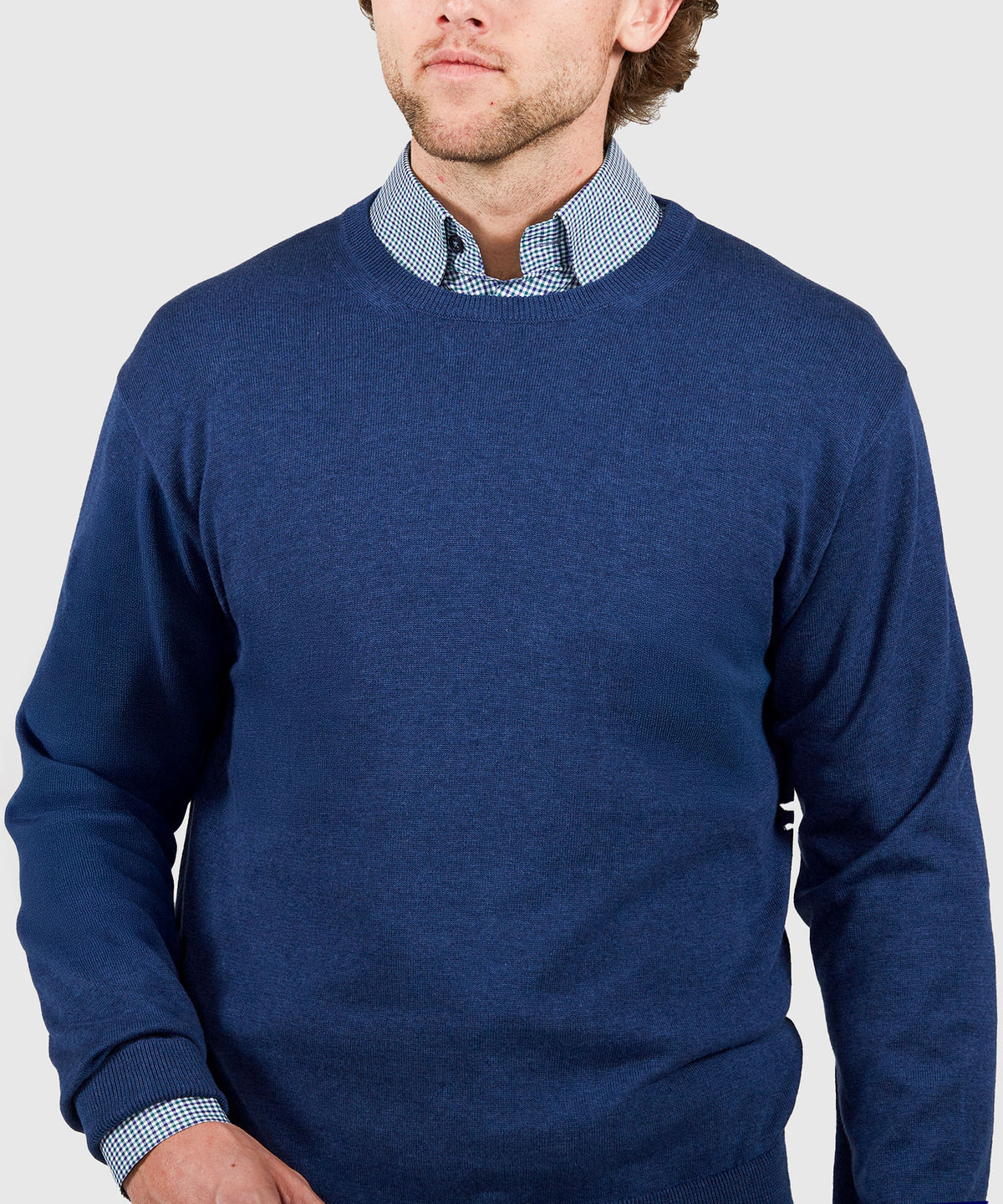 Westport Black Summer Saltwater Crew Neck Sweater Pullover, Men's Big & Tall
