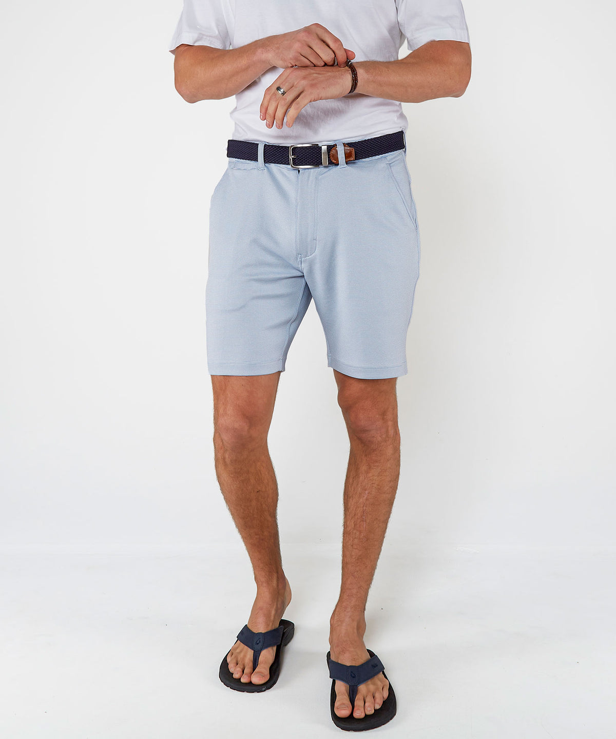 Westport Black Newport Knit Flat Front Performance Shorts, Men's Big & Tall