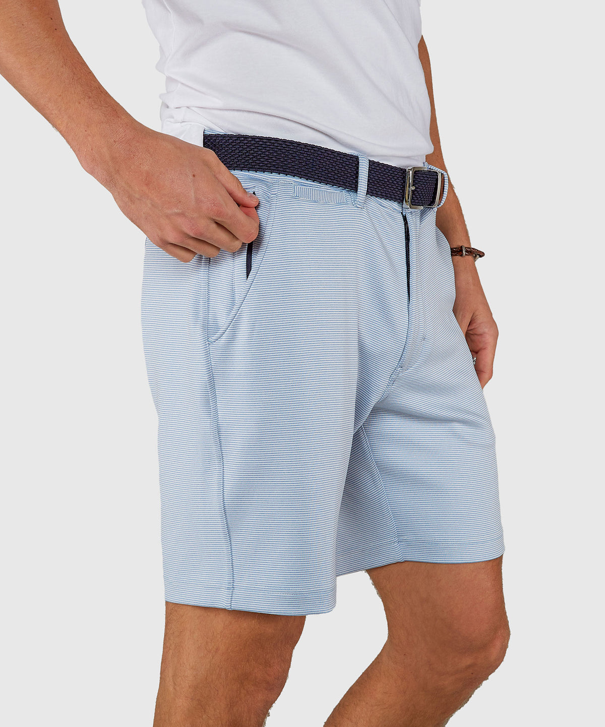 Westport Black Newport Knit Flat Front Performance Shorts, Men's Big & Tall