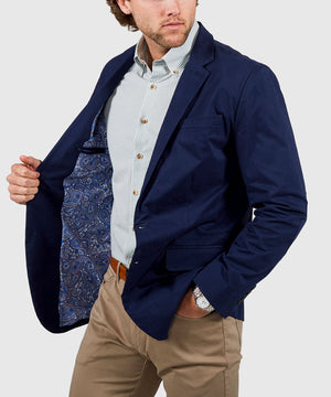 Westport Black Solid Weekender Twill Sport Coat