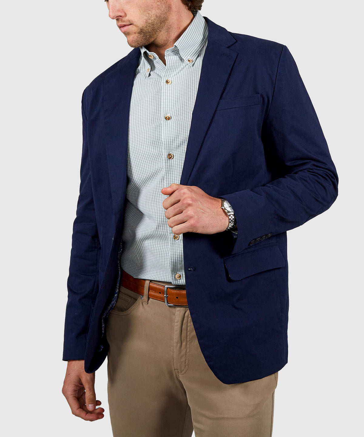 Westport Black Solid Weekender Twill Sport Coat, Men's Big & Tall