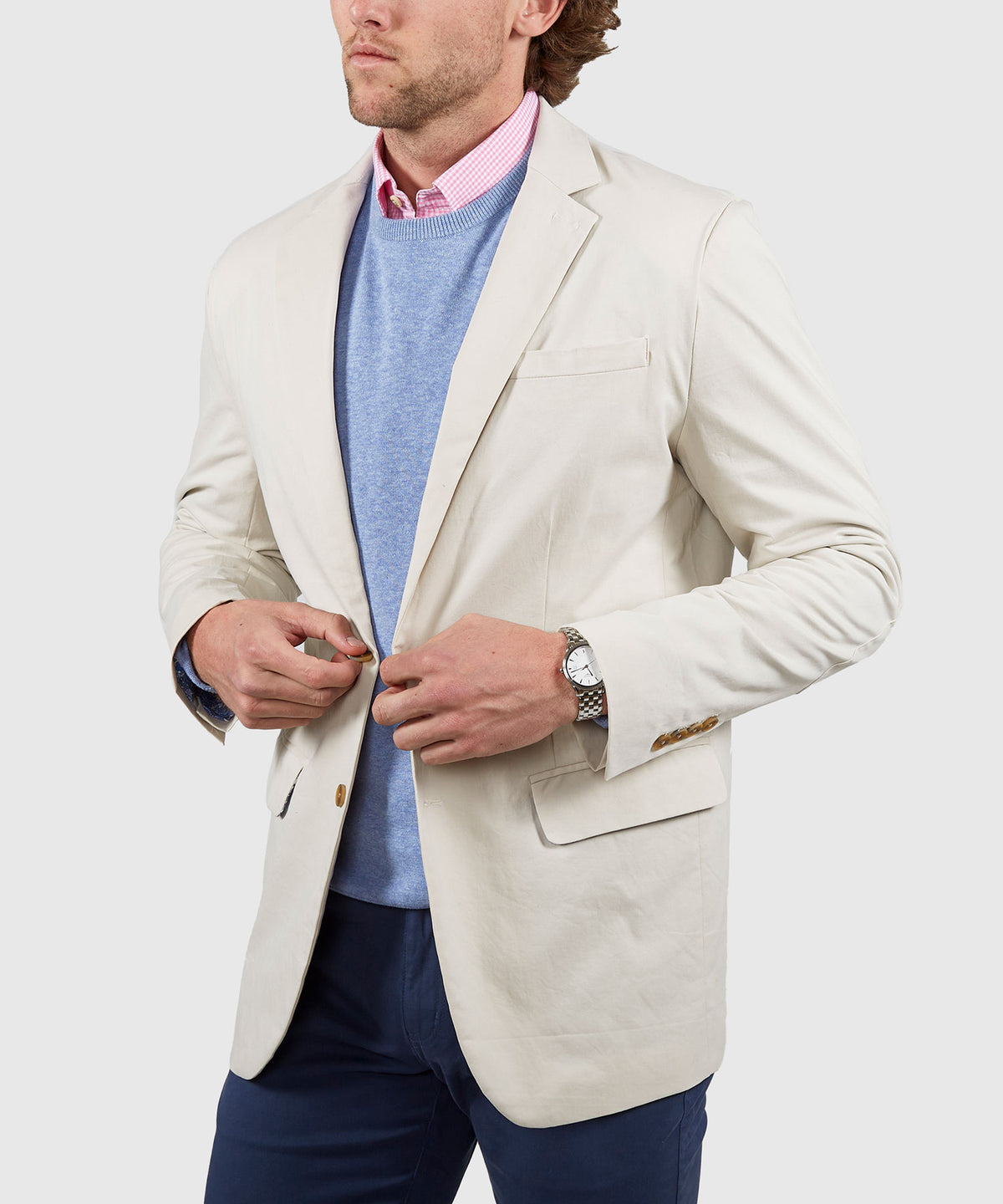 Westport Black Solid Weekender Twill Sport Coat, Men's Big & Tall
