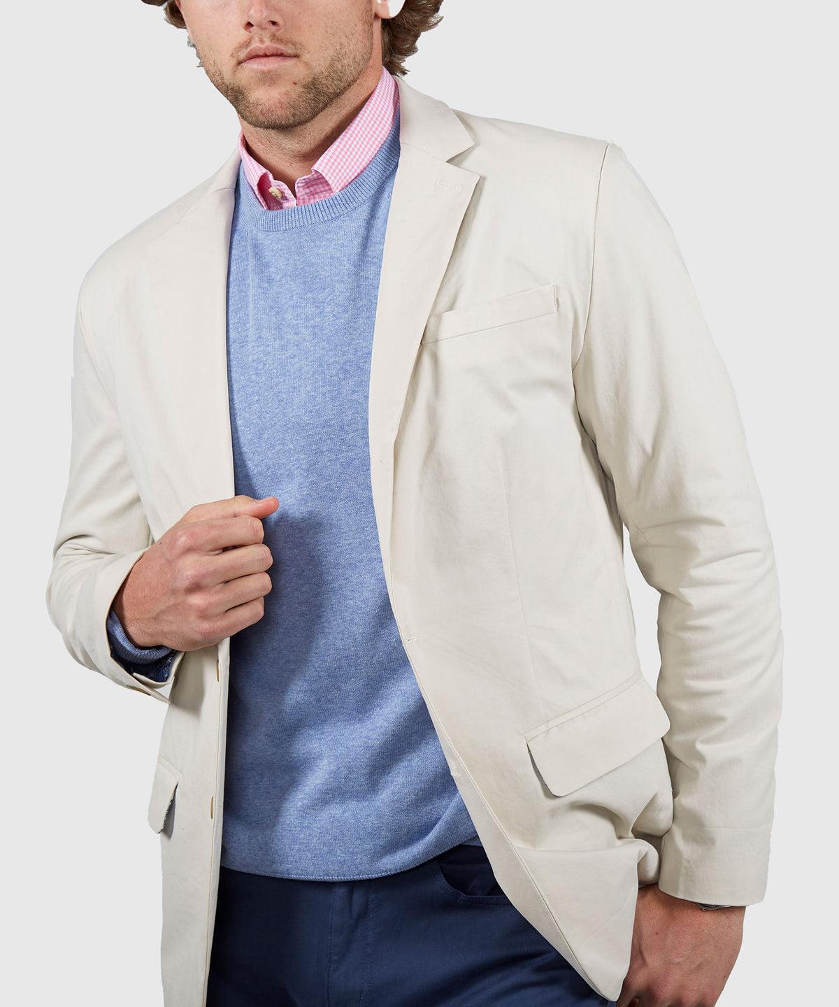 Westport Black Solid Weekender Twill Sport Coat, Men's Big & Tall