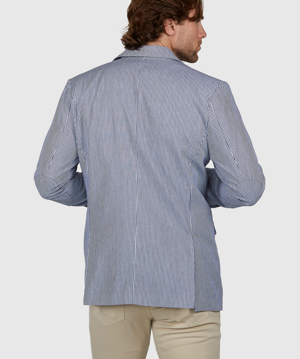 Westport Black Savannah Striped Twill Sport Coat, Men's Big & Tall