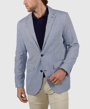 Westport Black Savannah Striped Twill Sport Coat