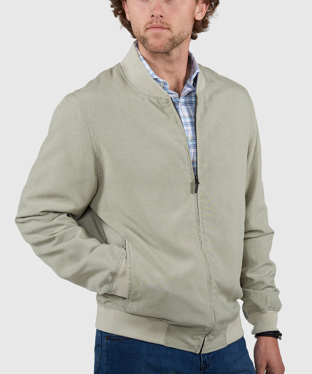 Westport Black Summer Blend Blouson Jacket, Men's Big & Tall