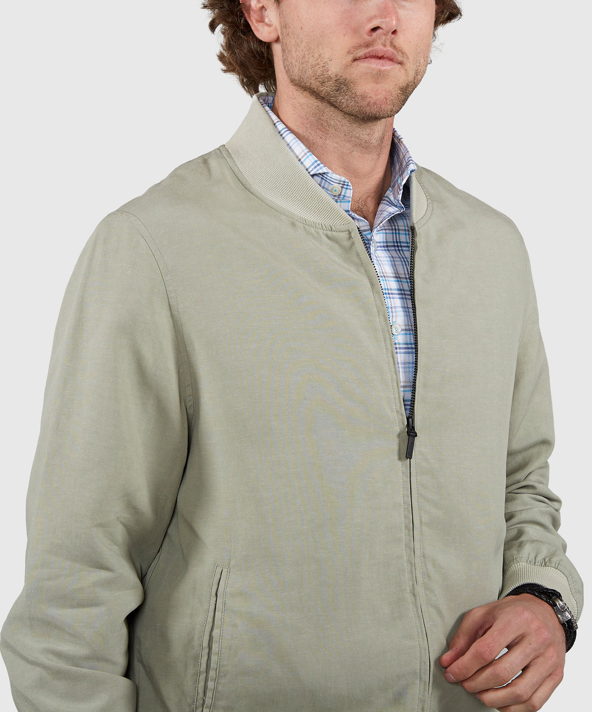 Westport Black Summer Blend Blouson Jacket, Men's Big & Tall