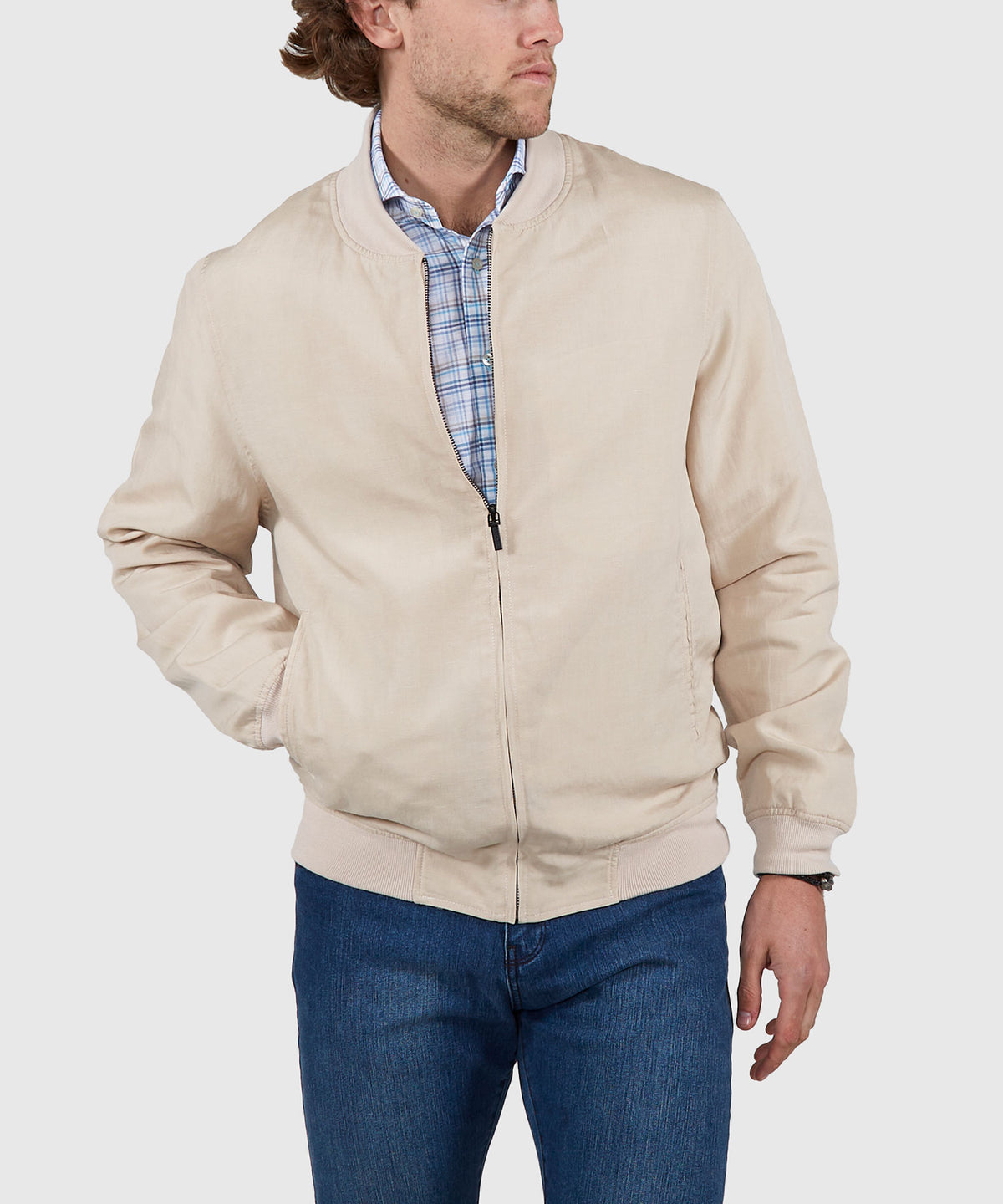 Westport Black Summer Blend Blouson Jacket, Men's Big & Tall