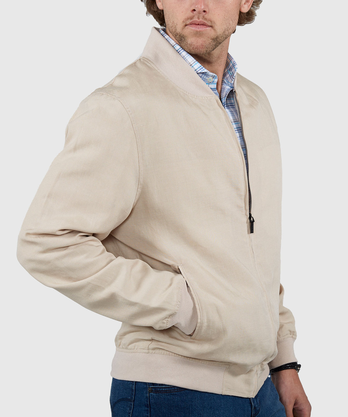 Westport Black Summer Blend Blouson Jacket, Men's Big & Tall