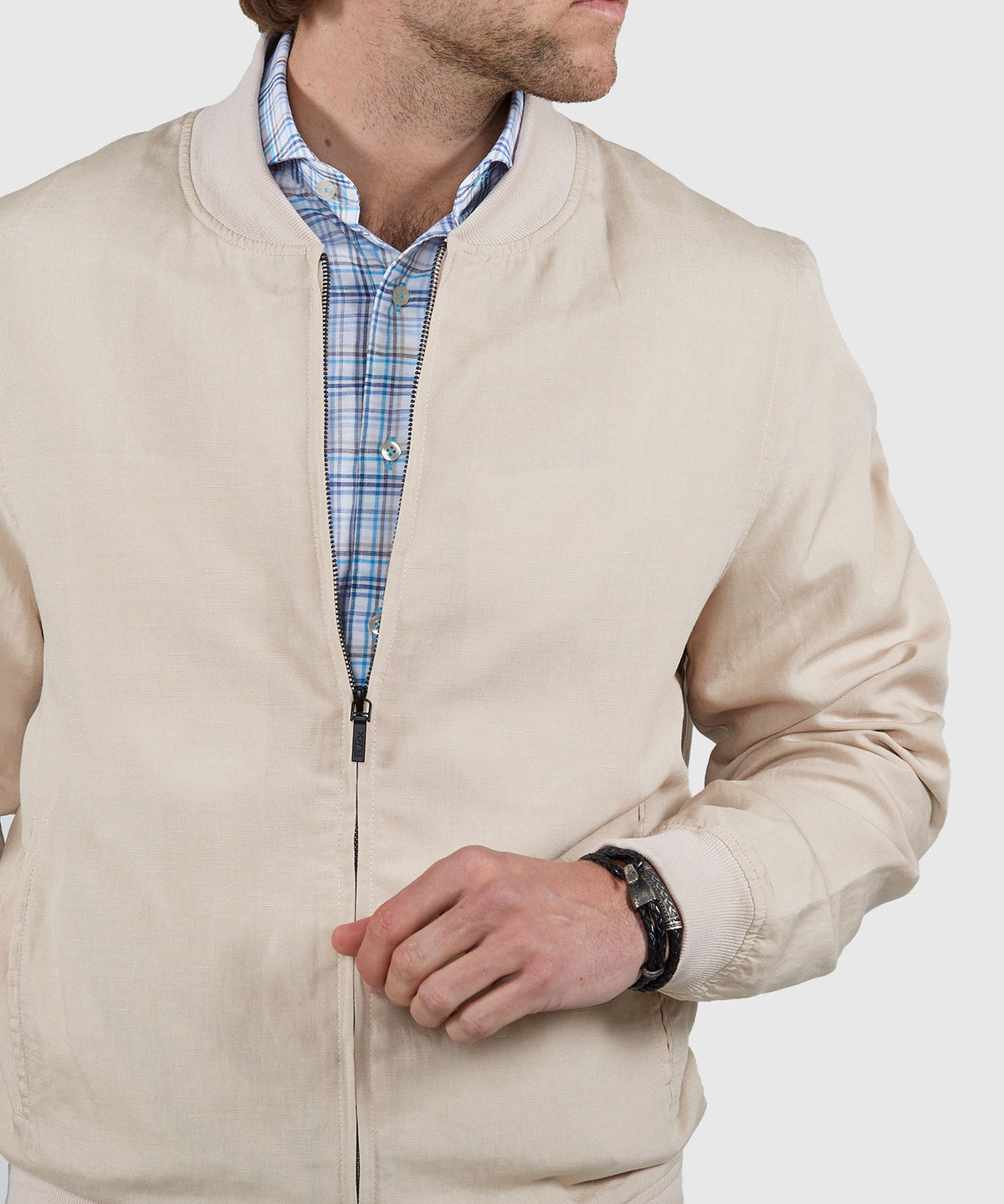 Westport Black Summer Blend Blouson Jacket, Men's Big & Tall