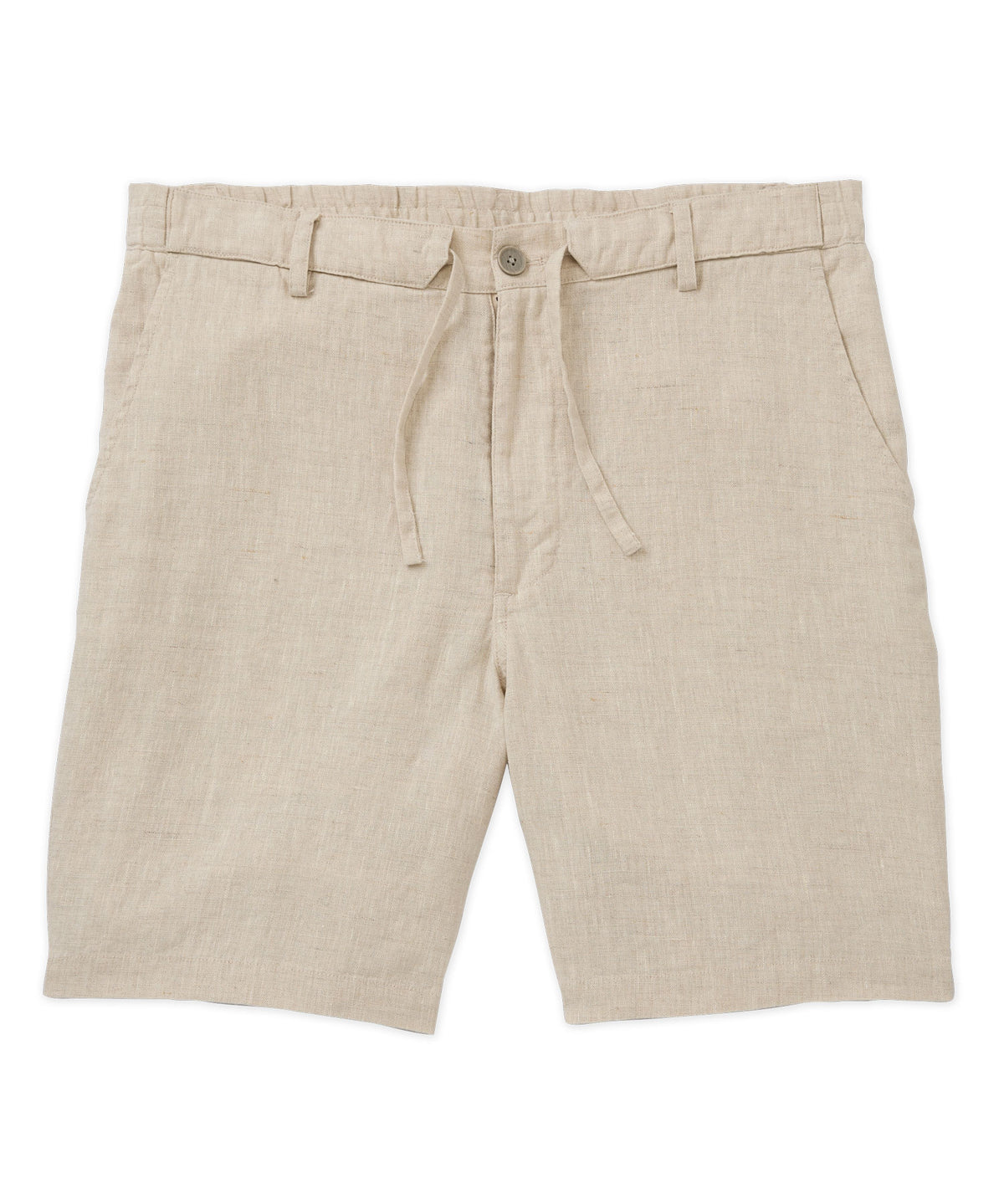 Westport Black Southport Solid Linen Drawcord Short, Men's Big & Tall