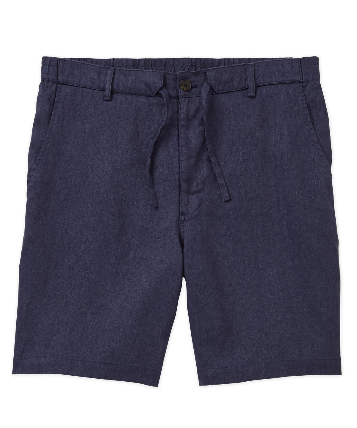 Westport Black Southport Solid Linen Drawcord Short, Men's Big & Tall