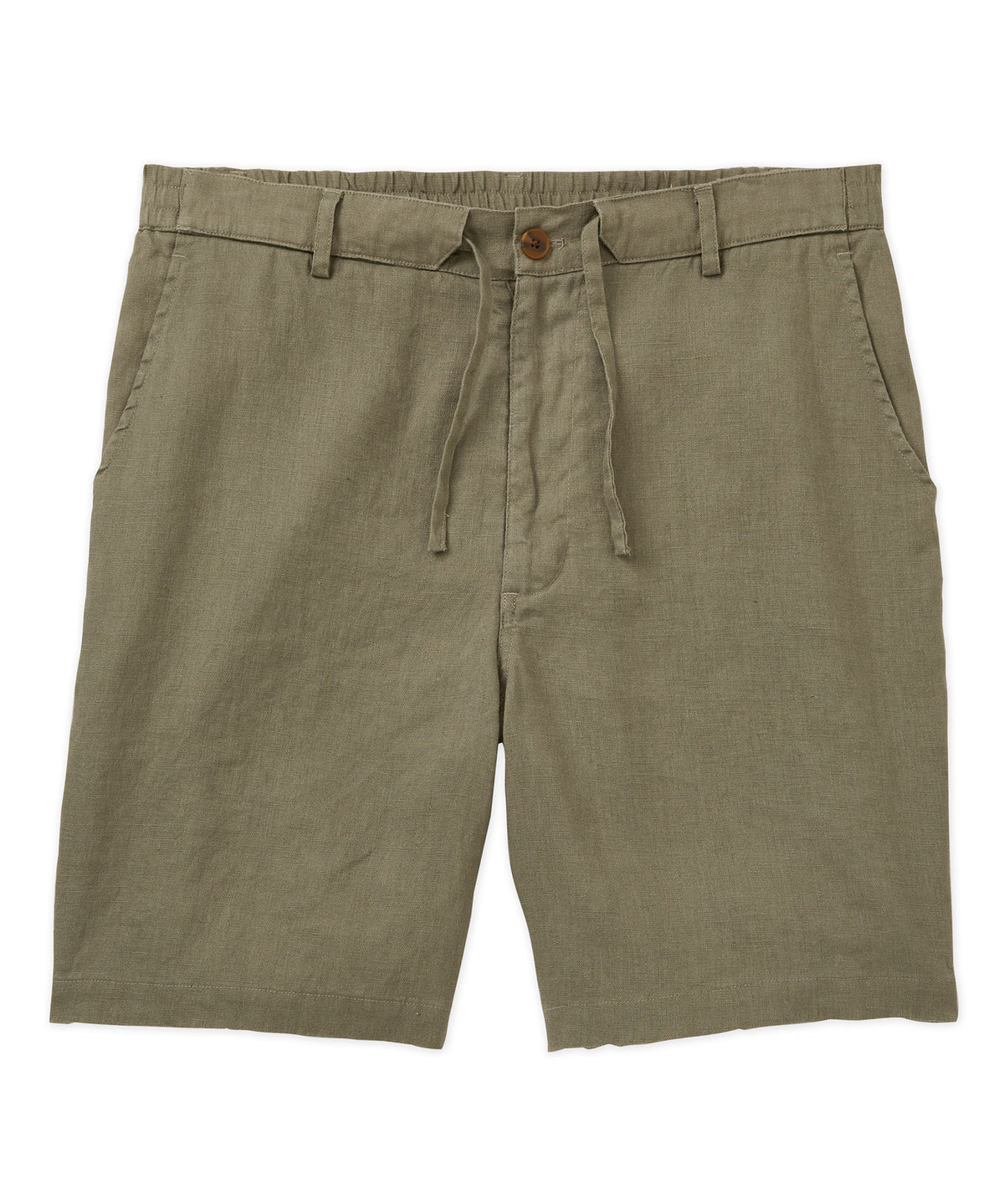 Westport Black Southport Solid Linen Drawcord Short, Men's Big & Tall
