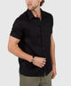 Westport Black Short Sleeve Southport Linen Shirt