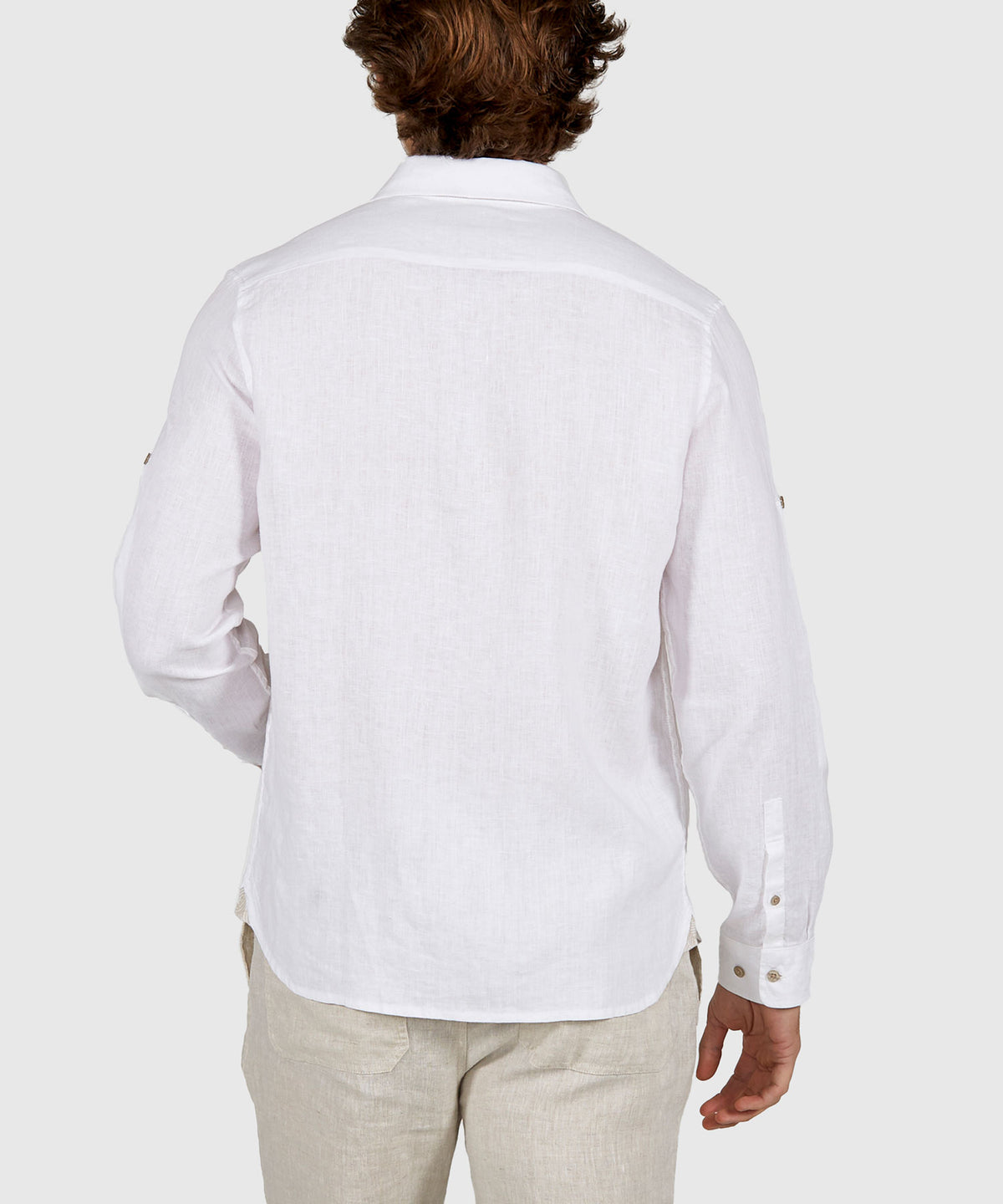 Westport Black Long Sleeve Southport Solid Linen Sport Shirt, Men's Big & Tall