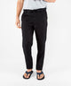 Westport Black Southport Linen Drawcord Pant