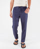 Westport Black Southport Linen Drawcord Pant