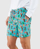 Westport Black Aloha Print Hampton Swim Trunk