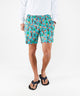 Westport Black Aloha Print Hampton Swim Trunk