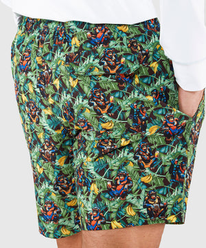 Westport Black Jungle Print Hampton Swim Trunk