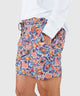 Westport Black Stamp Print Hampton Swim Trunk