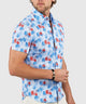 Westport Lifestyle Short Sleeve Seersucker Print Sport Shirt