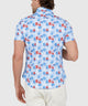 Westport Lifestyle Short Sleeve Seersucker Print Sport Shirt