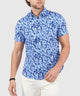 Westport Lifestyle Short Sleeve Seersucker Print Sport Shirt