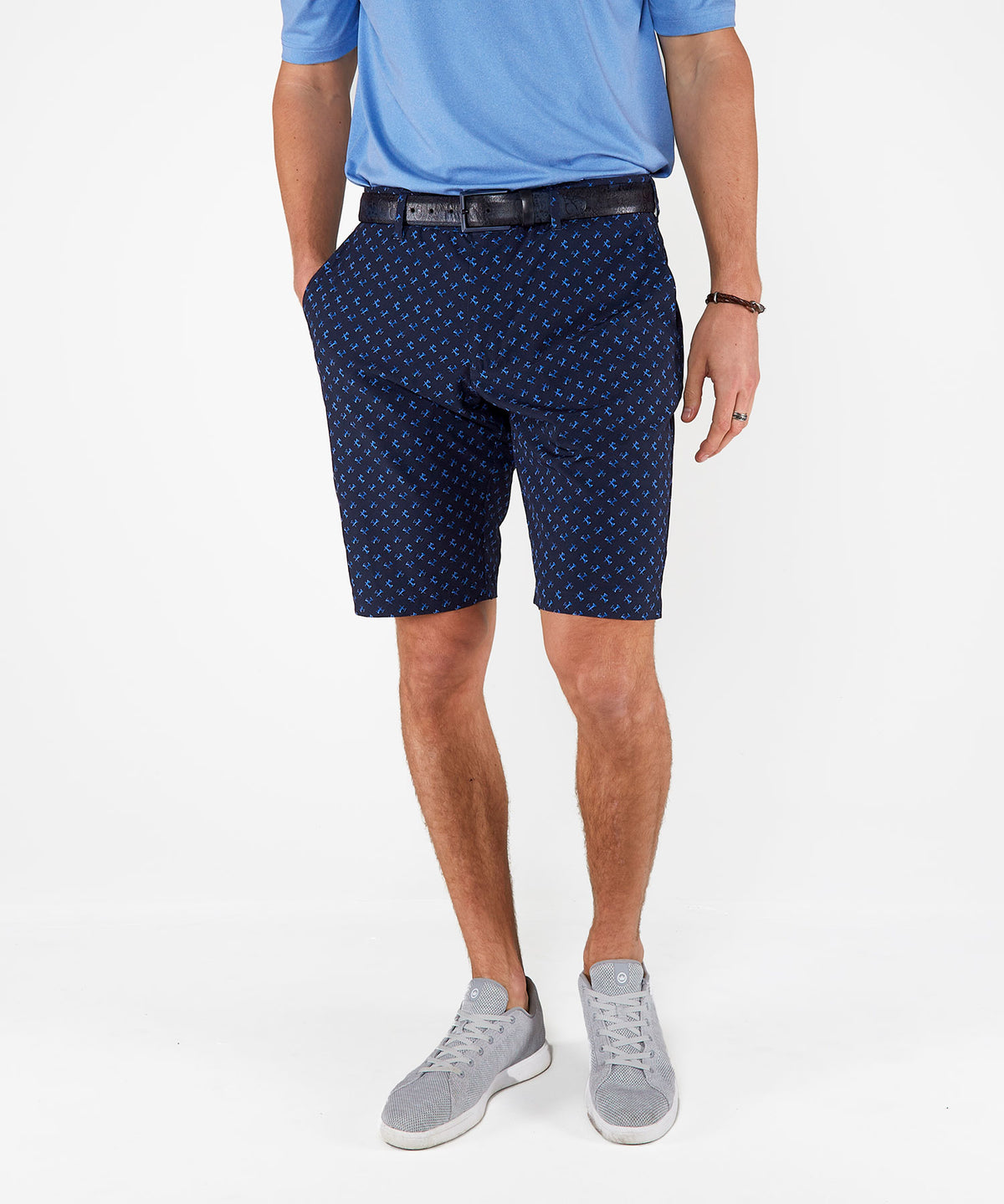 Westport Lifestyle Country Club Flat Front Printed Hybrid Shorts, Men's Big & Tall