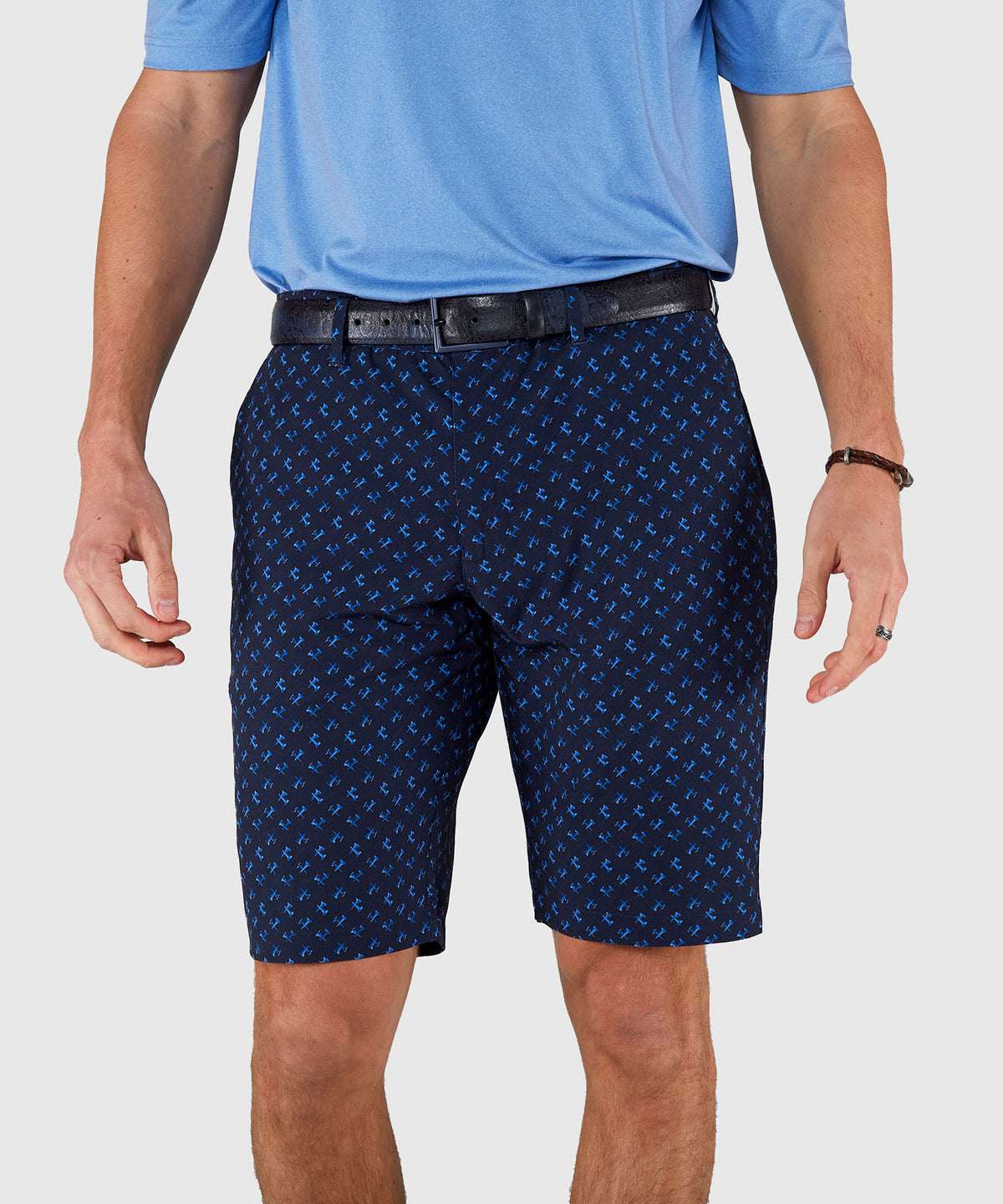 Westport Lifestyle Country Club Flat Front Printed Hybrid Shorts, Men's Big & Tall