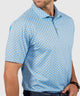 Westport Lifestyle Short Sleeve Performance 'Beer' Print Polo Knit Shirt